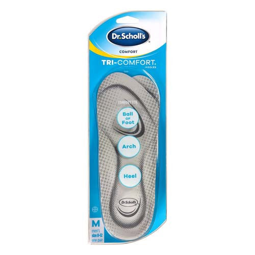 Dr. Scholls Tri-Comfort Insoles For Men, Size 8-12, 1 Pair